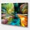Designart - Colorful Motion Gradients Of Surreal Mountains And Clouds - Modern Canvas Wall Art Print